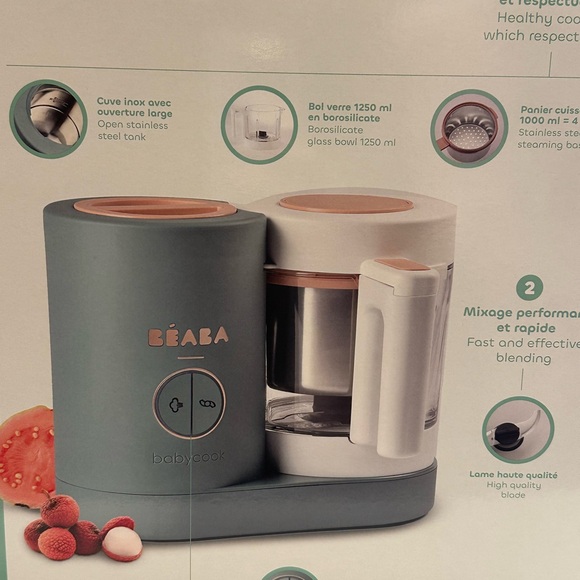 BÉABA Babycook Neo Baby Food Maker Non-Toxic Glass Stainless Steel - Picture 4 of 4